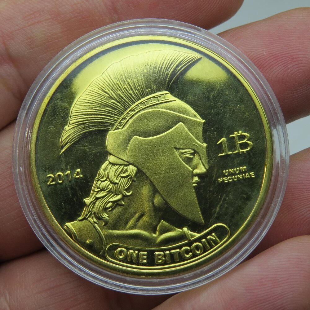 18k Gold Bitcoin 2014